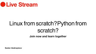 Building LInux distro | Part II | Live coding