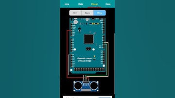 ultrasonic sensor wiring in Mega #shorts#youtubeshorts#