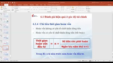 📕 thời gian hoàn vốn có chiết khấu 💹 thẩm định dự án đầu tư bất động sản iuh đại học công nghiệp tp