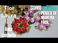 🌹Flor Laura,uma aula fácil  e pratica#passoapasso #flores 