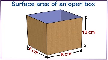 Surface area of an open cuboid