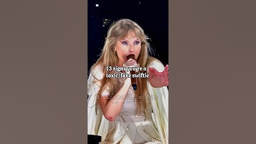 13 signs you’re a toxic/fake swiftie #taylorsversion #alltoowelltaylorsversion