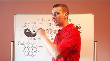 YIN YANG symbol map of the universe