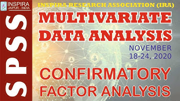 MULTIVARIATE DATA ANALYSIS USING SPSS II CONFIRMATORY FACTOR ANALYSIS