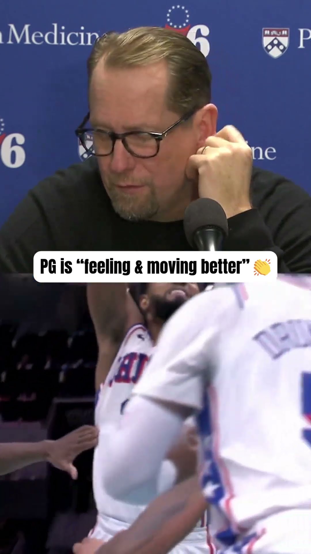 Nick Nurse on Paul George's comeback ?