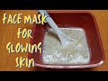 Face mask for Gorgeous and Glowing skin. Yogurt for face. Face care.