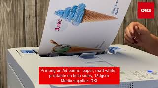 Oki C650 Banner Printing