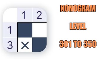 Nonogram Level 301 to 350 SOLVED