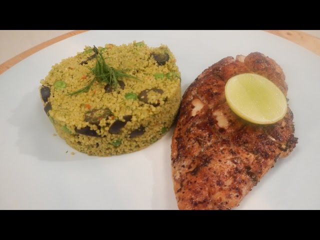 Grilled Chicken With Spiced Couscous And Red Wine