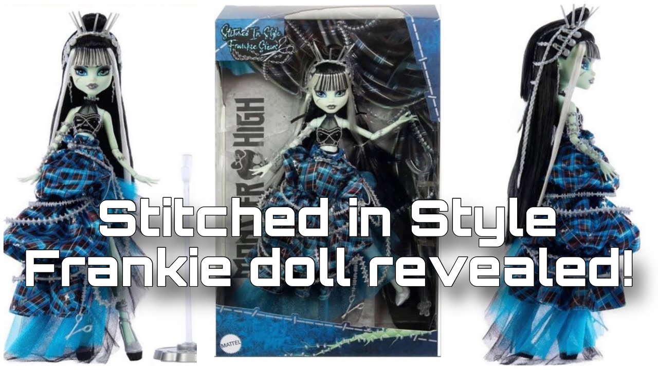 Monster High Frankie Stein Doll with Original Sculpt, Stitched in Style  Collector Doll with Deconstructed Gown and Sewing-Inspired Accessories  (