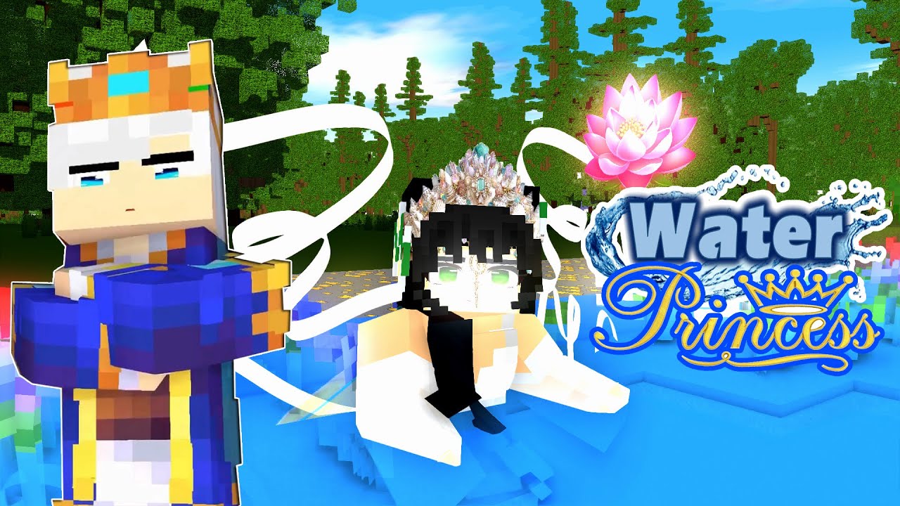 A Magical Tale About a Water Princess Awakened by The Prince #minecraft #animation