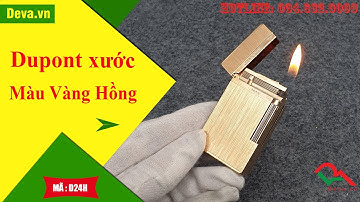 Bật lửa dupont vàng hồng D24H tiếng siêu vang | Deva.vn | Giá : 800.000đ