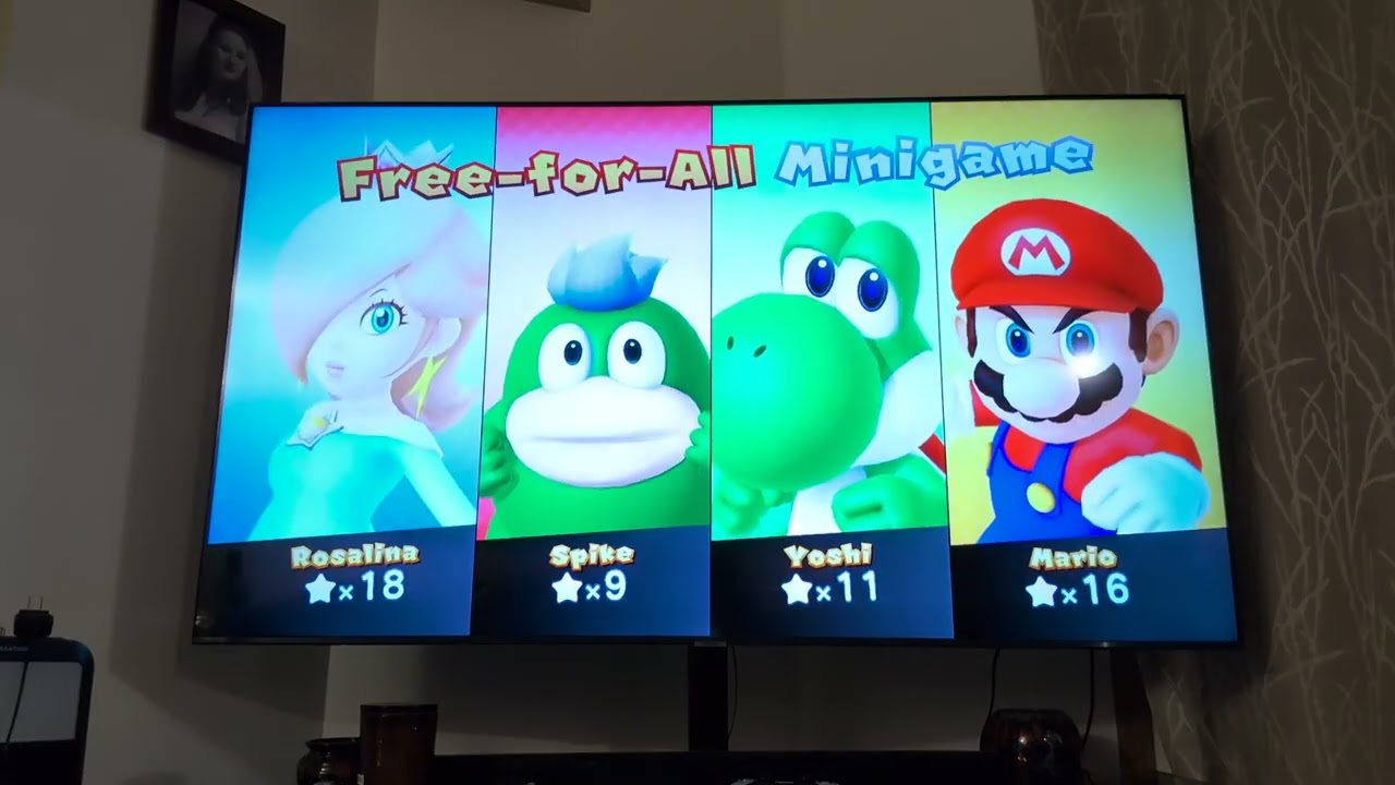 Mario plushies play Mario party 10 solo part 4 round 3 Rosalina's turn at airship Central