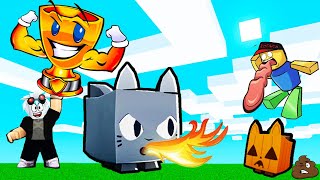 МОЙ СУПЕР ЭЛЕМЕНТАЛЬНЫЙ БОЕЦ ROBLOX Elemental Pet Battles, мега питомец вырубает всех с 1 удара.