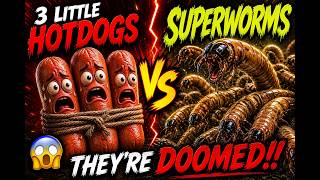 Download lagu 3 HELPLESS HOTDOGS vs HUNGRY SUPERWORMS 😳