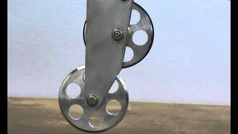 TMS bicycle, counter-spinning wheels