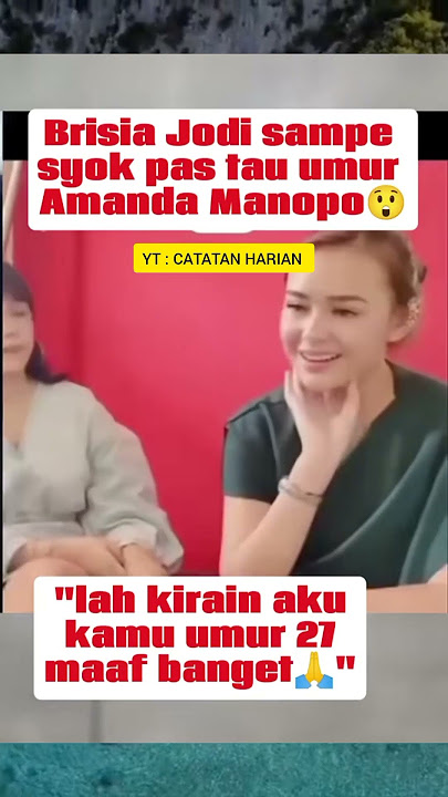Brisia Jodie Sampai Kaget Ketika Tau Umur Amanda Manopo #artist #viralshort #trendingshorts