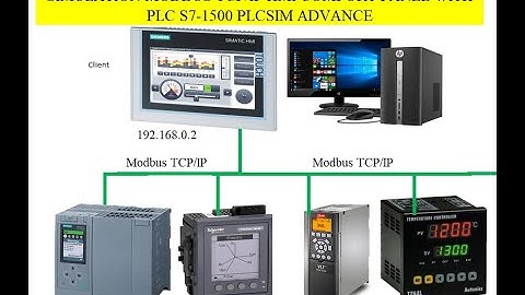 Simulation Modbus TCP/IP HMI Comfort Panel TIA Portal With PLC S7-1500 Use PLCSIM Advance