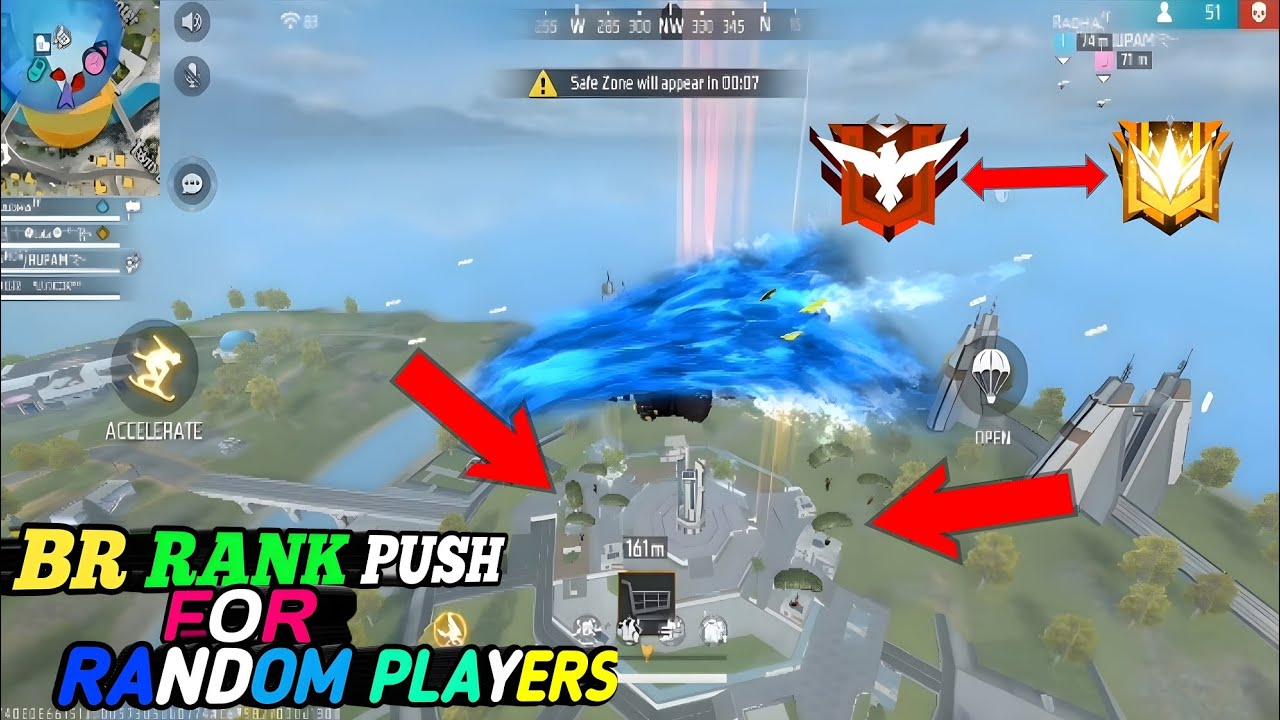 BR Rank Push For Random players 😱😱 Free Fire Max 🔥🔥 Game Play Video ...