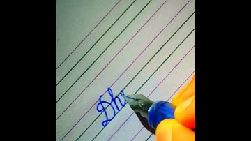 "Dhruv"♡ Beautiful name in Cursive writing #cursivewriting #calligrapherambesh #cursive #viral #art