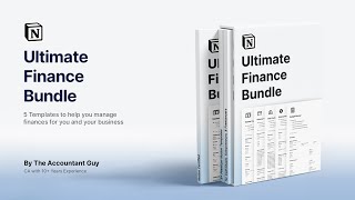 Notion Finance Hub (Pack of 5 Products) | Notion Finance Bundle Templates