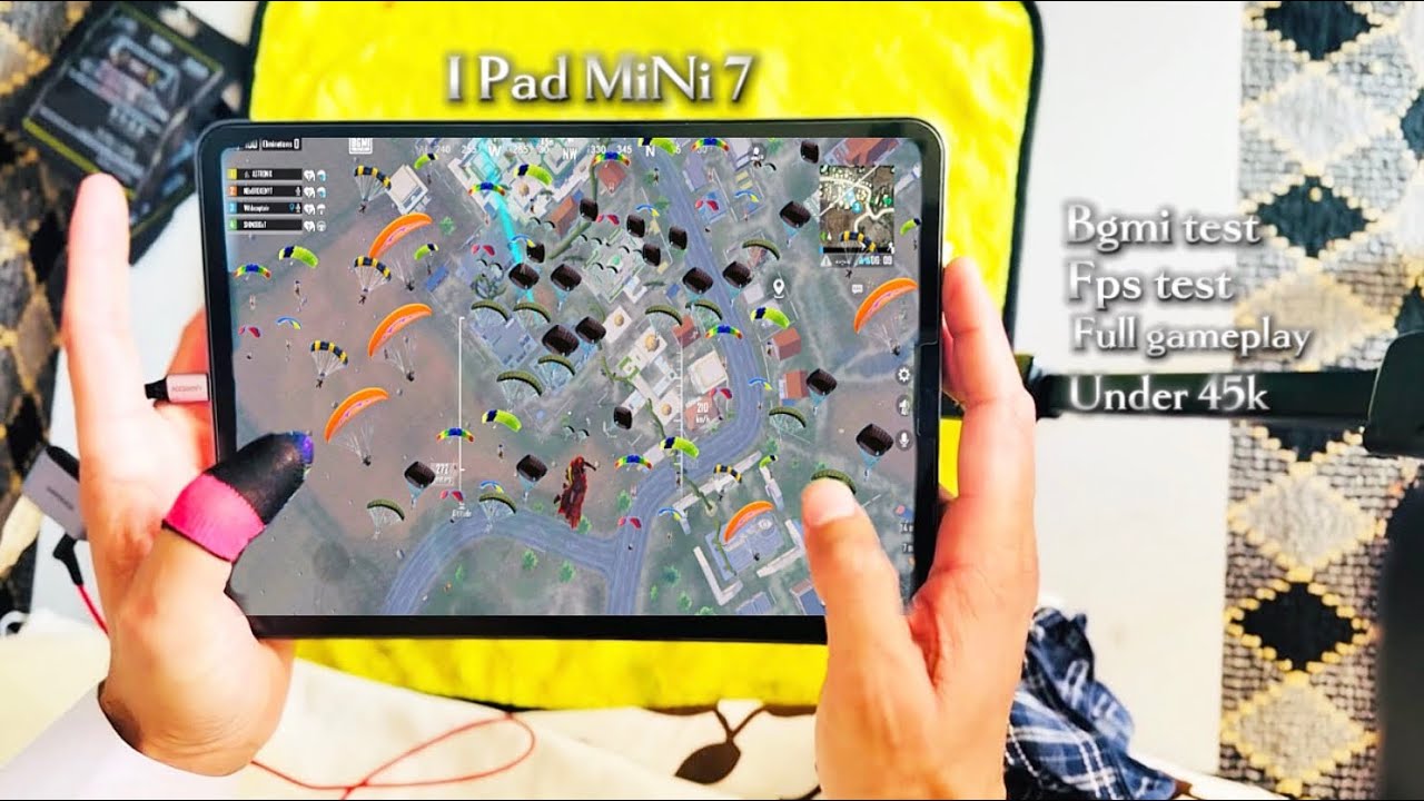 iPAD MINI 7 PUBG/BGMI TEST 🔥A17 Pro Bionic chip ☠️GAMEPLAYII FULL GYRO + 6 FINGER