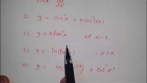 Calculus 1:   3.3 Derivatives of  Inverse Trigonometric Functions Part 2