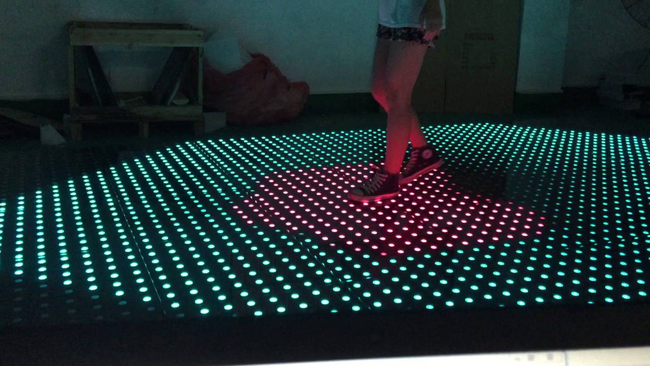 8*8 pixels Interactive dance floor YouTube