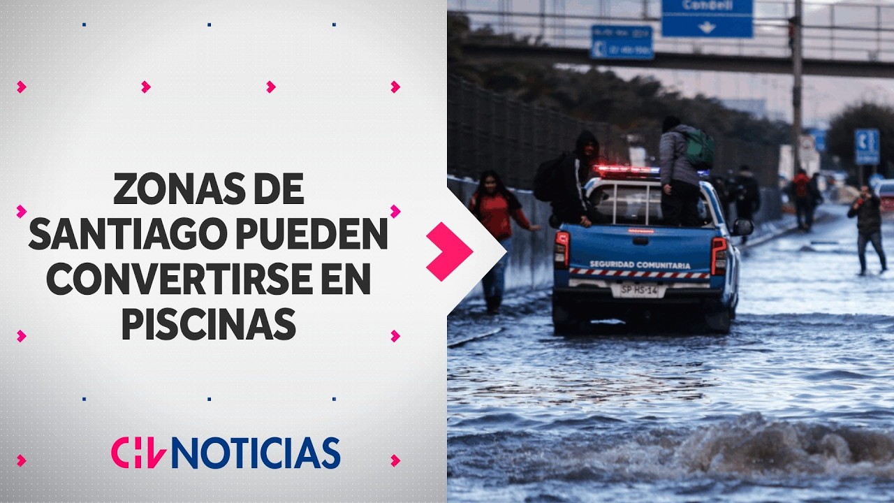 LAS COMUNAS que más se inundan con las lluvias: Alerta por inminente sistema frontal en Santiago