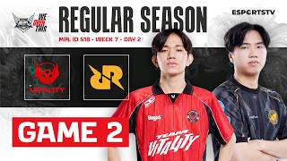 Bigetron by Vitality vs RRQ Hoshi GAME 2 MPL ID S18 | RRQ vs BTR ESPORTSTV