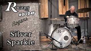 60s ROGERS USA Holiday Drum Kit - Silver Sparkle