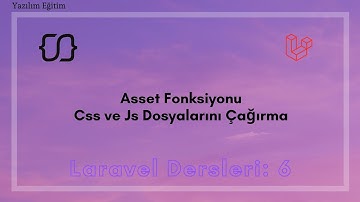 Laravel Dersleri: 6 - Asset Fonksiyonu ile Css ve Js Dosyalarını Çağırma