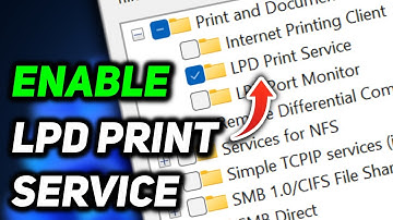 How to Enable LPD Print Service in Windows 11