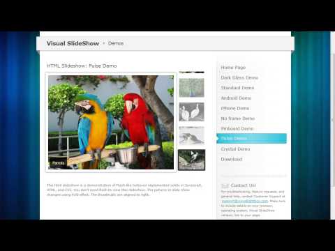 Free HTML Slideshow Maker: a lot of exciting slide show themes with different effects