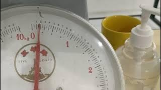 Latihan membaca angka pada timbangan