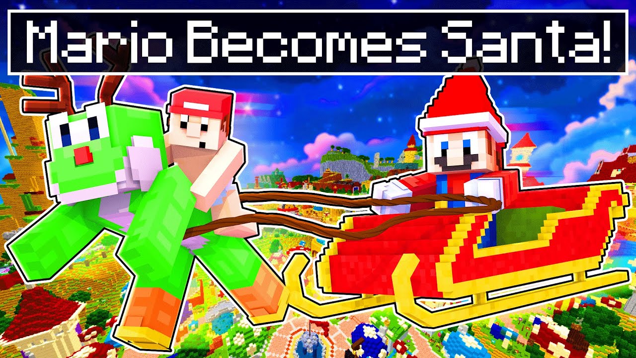 Mario Becomes Santa For Christmas! | Minecraft Super Mario [233
