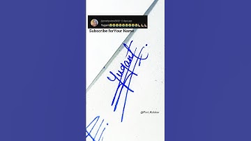 Yugant 🔥 Stylish Signature Style 🌟 Comment Your Name 💖 #signature #shorts #firstkalakar