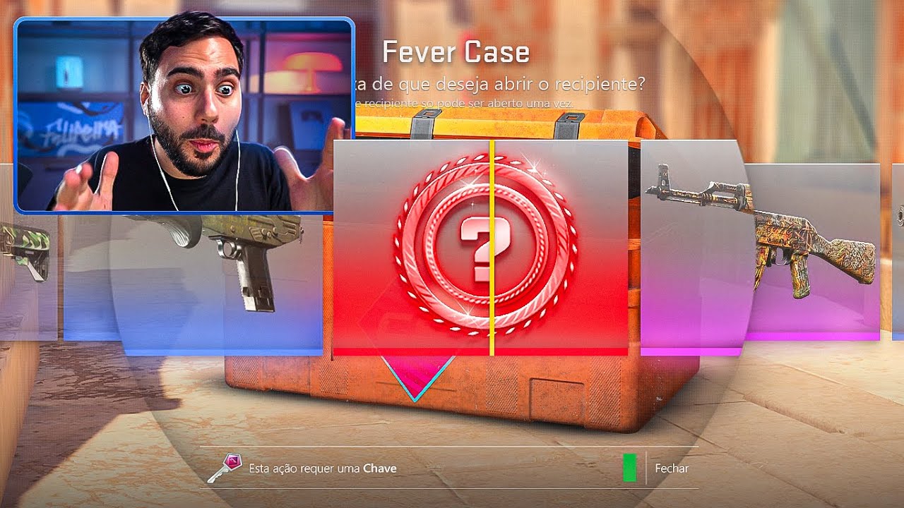 QUE?? A VALVE ABENÇOOU MINHA CONTA?? Abrindo a NOVA FEVER CASE do CS 2