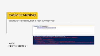 Can not create KDS Root Key  Request is not supported