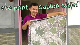 eco print teknik eco pounding | print alami menggunakan pewarna dari daun  #ecoprint #ecopounding