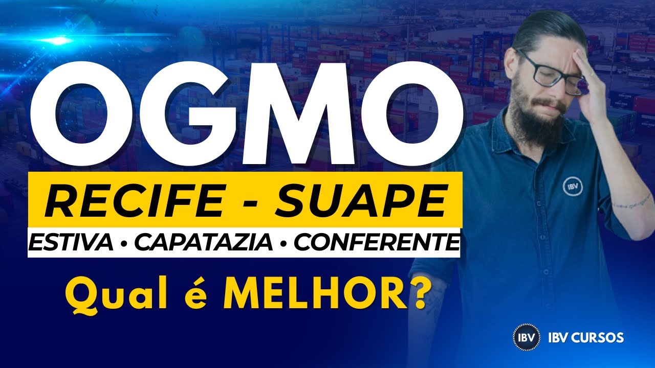 OGMO RECIFE + OGMO SUAPE | QUAL CARGO É MELHOR??? | PROFESSOR BRENNO VINHAS