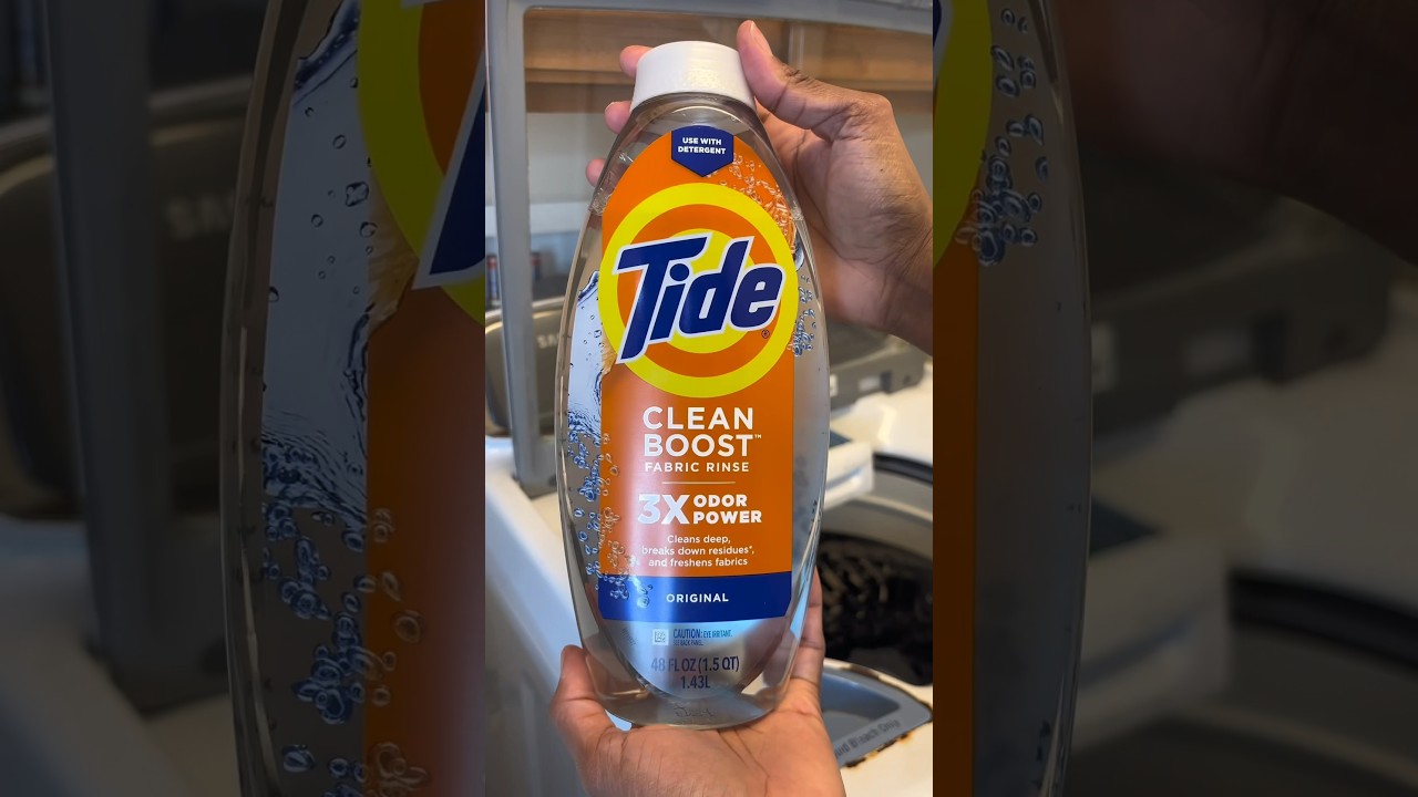 Tide Clean Boost keeps my clothes fresh and removes residue 