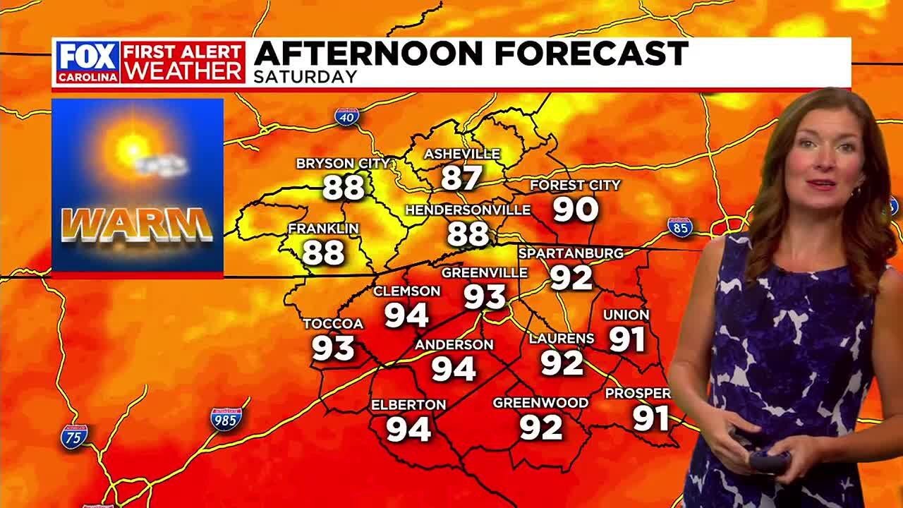 Hot and humid with storm chances through the weekend - YouTube