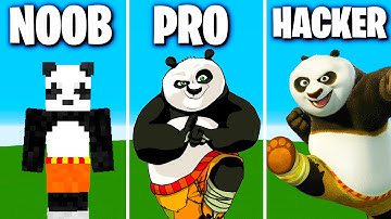 NOOB VS PRO VS HACKER Minecraft Pixel art✨Kung Fu Panda