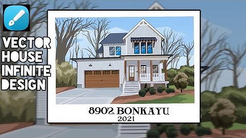 Tutorial Vector Rumah Di #InfiniteDesign Android !! [speed art]
