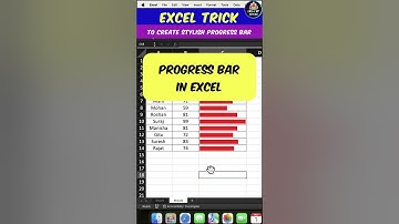 Excel Master Trick To Add A Progress Bar #excel #shorts