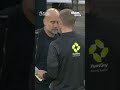 Pep Guardiola's 𝐤𝐢𝐬𝐬𝐲 𝐤𝐢𝐬𝐬 for the fourth official on the sideline 💋😚 #PremierLeague #Guardiola