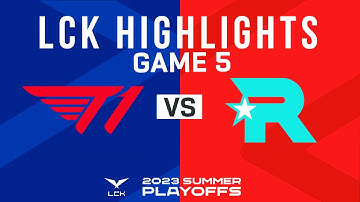 T1 vs KT Highlights GAME 5 | LCK Summer Playoffs 2023 | T1 vs KT Rolster