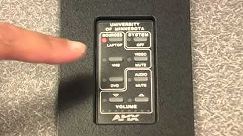 Classroom Projection System Video Guide:  Using A Touch Panel