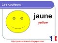 French Lesson 2 - COLORS in French Colours Vocabulary - Les couleurs - Colores en francés